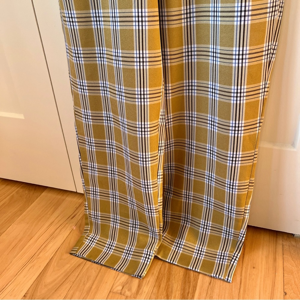 Unique Vintage Size Small (4) Plaid Straight Leg Pants - Picture 4 of 9